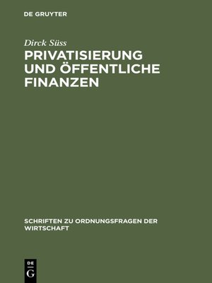 cover image of Privatisierung und öffentliche Finanzen